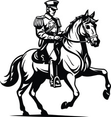 Fototapeta na wymiar Cavalry Vector Logo Art