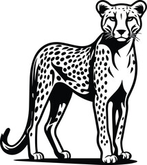 Cheetah Vector Logo Art