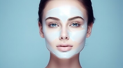 Fototapeta premium Woman's Portrait: Beauty and Elegance Captured in a Close-Up