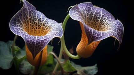 Aristolochia gigantea (giant Dutchman's pipe)