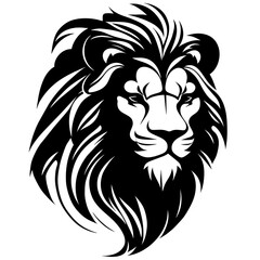 lion head vector tatoo