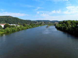 Fototapeta na wymiar landscape with river in trier germany