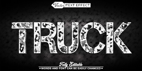 Dirty Truck Vector Editable Text Effect Template © Anka Design