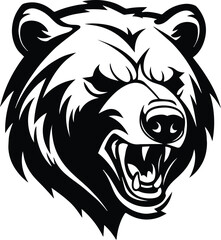 Wild Bear Vector Logo Art