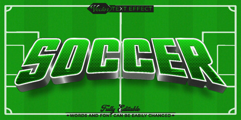 Football Soccer Vector Editable Text Effect Template