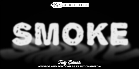 Smoke Vector Editable Text Effect Template