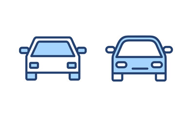 Car icon vector. car sign and symbol. small sedan