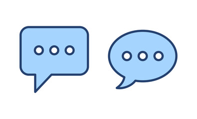 Chat icon vector. speech bubble sign and symbol. comment icon. message