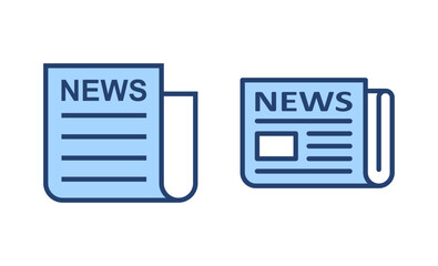 Newspaper icon vector. news paper sign and symbolign