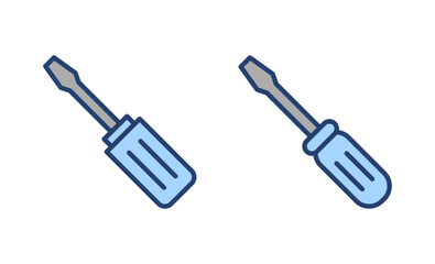 Screwdriver icon vector.tools sign and symbol