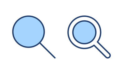 Search icon vector. search magnifying glass sign and symbol