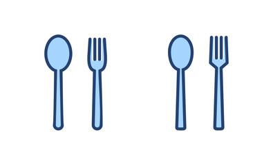 spoon and fork icon vector. spoon, fork and knife icon vector. restaurant sign and symbol