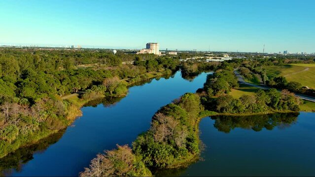 Aerial East Dyer Park florida