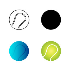 Abstract Tennis Silhouette Illustration