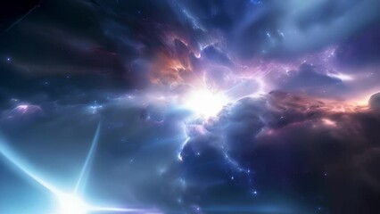 An intense shot of an epic explosion in the midst of a phenomenon known as a Gamma Ray Burst. Every bit of energy is being pulled and pushed by its gravitational forces creating 