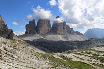 Tre cime di Lavaredo in Dolomites 