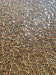 Water on sand patterns