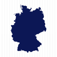 Flat Simple Germany Vector Map