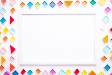 Mockup photo frames, Empty abstract shape framing for your design. template for picture, painting, poster, lettering or photo gallery