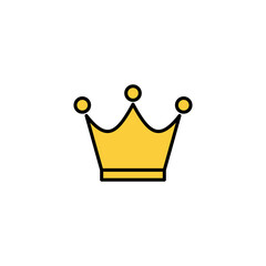 Crown icon vector for web and mobile app. crown sign and symbol