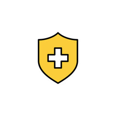 Health insurance icon vector for web and mobile app. Insurance document sign and symbol
