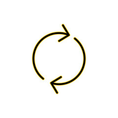 Refresh icon vector for web and mobile app. Reload sign and symbol. Update icon.