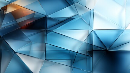 A blue and white geometric background. Generative AI. 