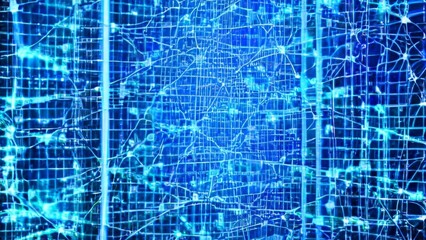 Abstract circuit board futuristic technology processing background