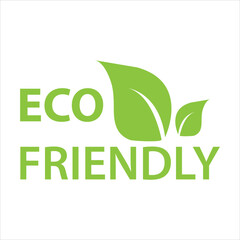 Eco icon. Eco friendly sign. Vector flat illustration on white background..eps