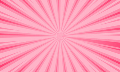 Vector abstract red background with sunburst