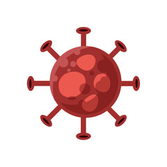 Fototapeta premium Vector corona virus virion of coronavirus on white background
