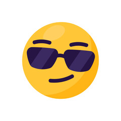 Vector cool emoji. symbol for social network