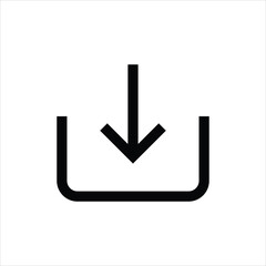 Download Icon. Illustration of Take Data orTaking File As A Simple Vector, flat illustration on white background
