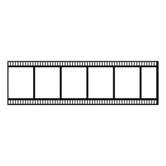 Film strip. Film icon. Vector flat illustration on white background..eps
