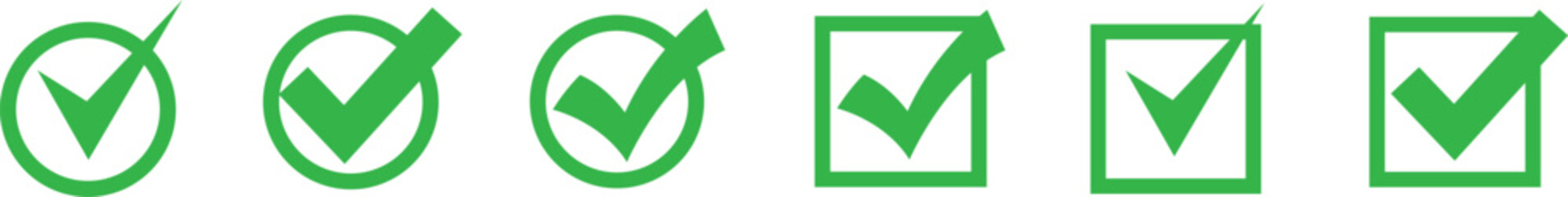 Green check mark icon. Check mark vector icon. Checkmark Illustration.Vector checkmark icon set. Green checkmark isolated on white background. Correct vote choise isolated symbol.  © Accountanz