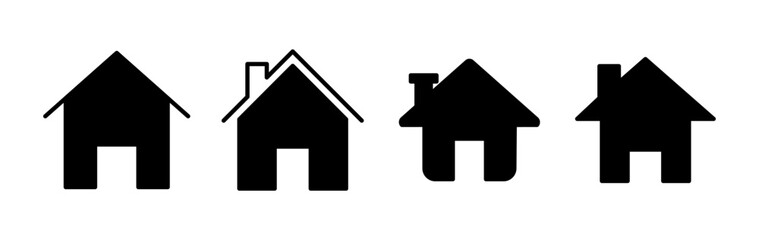 Fototapeta premium Home icon vector. House vector icon