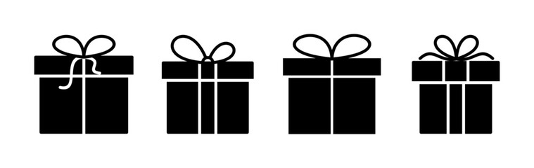 Gift icon vector. gift box icon. birthday gift