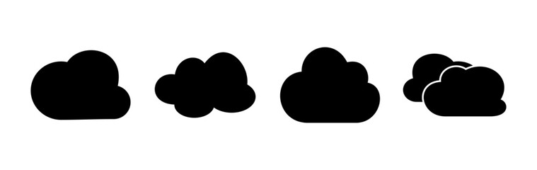 Fototapeta na wymiar Cloud icon vector. cloud data. cloud services