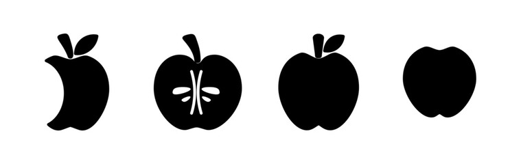 Apple icon vector. apple symbol