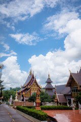 Beautiful temple in the valley.