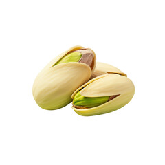Pistachio placed on transparent background