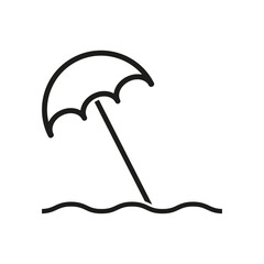 Umbrella icon. Vector illustration. EPS 10.