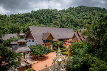 Beautiful temple in the valley.