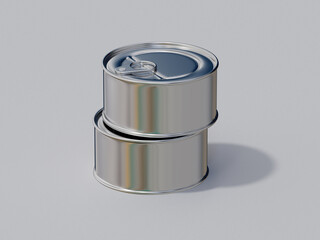 Round Canned Food Product Photo With Piled Up Pose