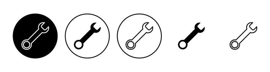 Wrench icon set. repair icon vector. tools icon vector