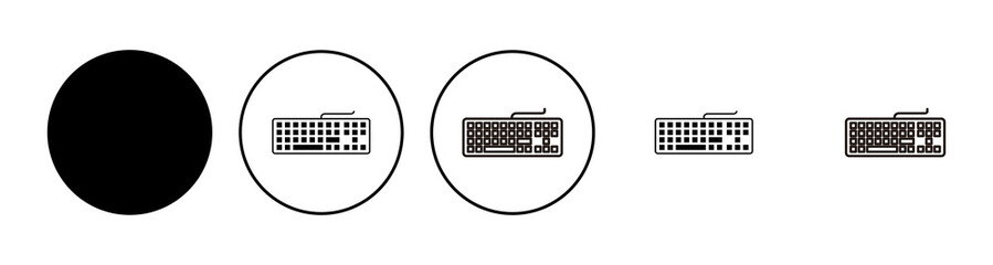 Keyboard icon set. keyboard vector symbol