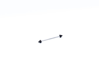 Ear earring with two black peaks