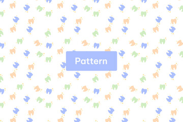 Flat design pattern for dentists clinics hospitals nurses day care centers and schools