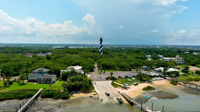 St Augustine FL Lighthouse Aerial West