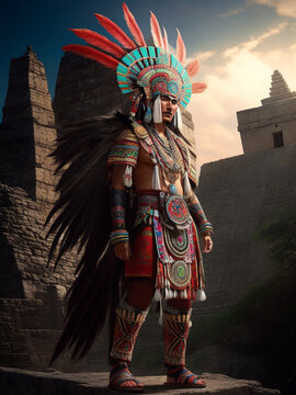 guerreros aztecas y mayas